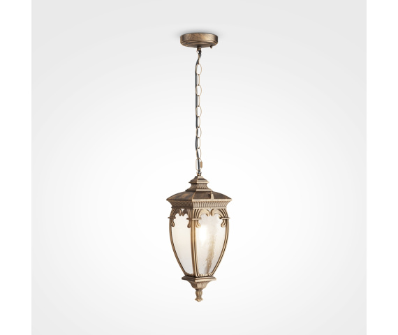 Zewnętrzna lampa wisząca FLEUR O414PL-01GB oprawa w kolorze postarzanego złota MAYTONI