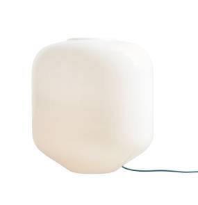 Lampa stołowa FLASK SAPPHIRE XL 8500B31_XL oprawa w kolorze białym z niebieskim przewodem ALDEX