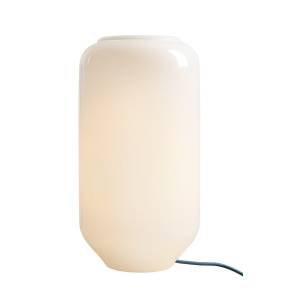 Lampa stołowa FLASK SAPPHIRE M 8500B31_M oprawa w kolorze białym z niebieskim przewodem ALDEX