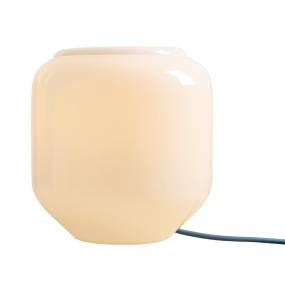Lampa stołowa FLASK SAPPHIRE S 8500B31_S oprawa w kolorze białym z niebieskim przewodem ALDEX