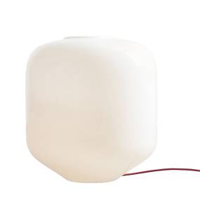 Lampa stołowa FLASK CHERRY XL 8500B15_XL oprawa w kolorze białym z czerwonym przewodem ALDEX