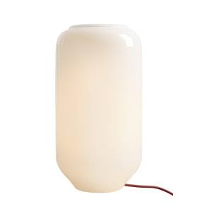 Lampa stołowa FLASK CHERRY M 8500B15_M oprawa w kolorze białym z czerwonym przewodem ALDEX