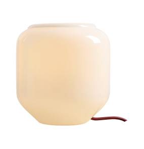 Lampa stołowa FLASK CHERRY S 8500B15_S oprawa w kolorze białym z czerwonym przewodem ALDEX