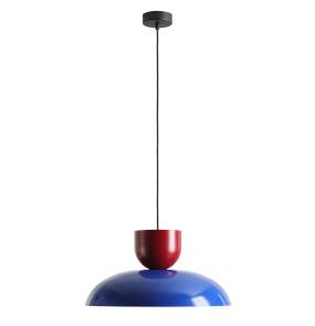 Lampa wisząca ELLA COBALT + RED WINE 1144G25_15_C oprawa w kolorze niebiesko-czerwonym ALDEX