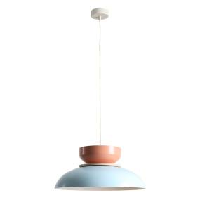 Lampa wisząca ALDO BABY BLUE + CORAL 1152G29_11_J oprawa w kolorze błękitno-różowym ALDEX