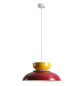 Lampa wisząca ALDO RED WINE + MUSTARD 1152G15_14_J oprawa w kolorze czerwono-żółtym ALDEX