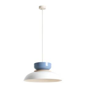 Lampa wisząca ALDO WHITE GLOSS + DUSTY BLUE 1152G2_16_J oprawa w kolorze biało-niebieskim ALDEX