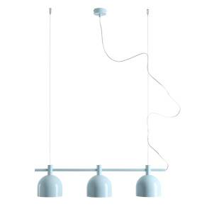 Lampa wisząca BERYL 3 BABY BLUE 976E_29 oprawa w kolorze błękitnym ALDEX