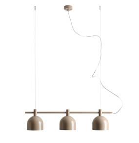 Lampa wisząca BERYL 3 BEIGE 976E_17 oprawa w kolorze beżowym ALDEX