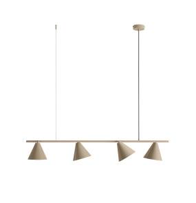 Lampa wisząca FORM 4 BEIGE 1108L17 oprawa w kolorze beżowym ALDEX
