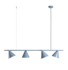 Lampa wisząca FORM 4 DUSTY BLUE 1108L16 oprawa w kolorze niebieskim ALDEX