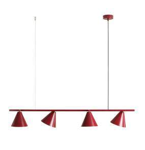 Lampa wisząca FORM 4 RED WINE 1108L15 oprawa w kolorze czerwonym ALDEX