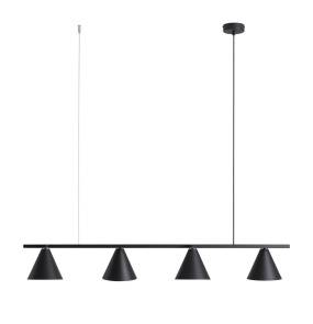 Lampa wisząca FORM 4 BLACK 1108L1 oprawa w kolorze czarnym ALDEX