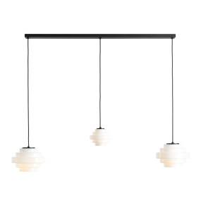 Lampa wisząca FILO 3 MILKY 9020E_1 oprawa w kolorze czarnym ALDEX