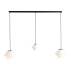 Lampa wisząca FILO 3 MILKY 9020E_1 oprawa w kolorze czarnym ALDEX