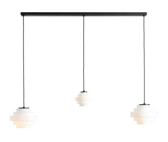 Lampa wisząca FILO 3 MILKY 9020E_1 oprawa w kolorze czarnym ALDEX