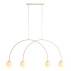 Lampa wisząca UNA 4 CREAM S 1116L9_S oprawa w kolorze kremowym ALDEX