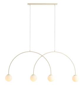 Lampa wisząca UNA 4 CREAM L 1116L9_L oprawa w kolorze kremowym ALDEX