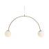 Lampa wisząca UNA 2 BEIGE 1116H17 oprawa w kolorze beżowym ALDEX