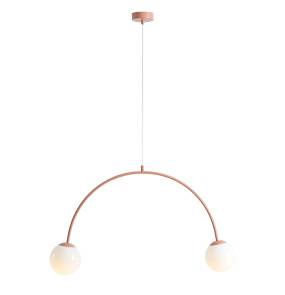 Lampa wisząca UNA 2 CORAL 1116H11 oprawa w kolorze różowym ALDEX