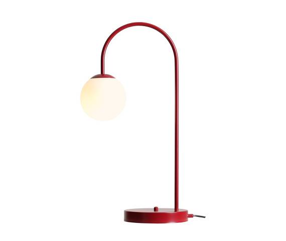 Lampa biurkowa UNA RED WINE 1116B15 oprawa w kolorze czerwonym ALDEX