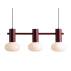 Lampa wisząca FLO 3 RUBY S 7000E27_S oprawa w kolorze bordowym ALDEX