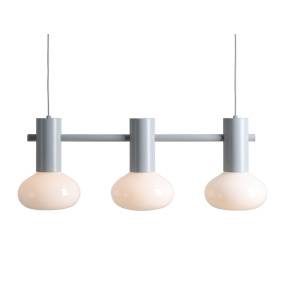 Lampa wisząca FLO 3 GERY S 7000E22_S oprawa w kolorze szarym ALDEX