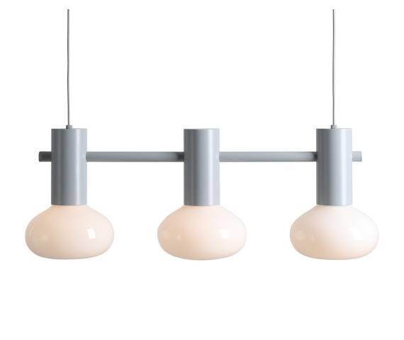 Lampa wisząca FLO 3 GERY S 7000E22_S oprawa w kolorze szarym ALDEX
