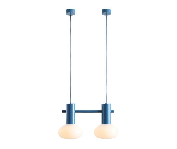 Lampa wisząca FLO 2 SKY S 7000H31_S oprawa w kolorze niebieskim ALDEX