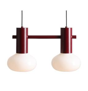 Lampa wisząca FLO 2 RUBY S 7000H27_S oprawa w kolorze bordowym ALDEX