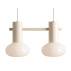Lampa wisząca FLO 2 CREAM S 7000H9_S oprawa w kolorze kremowym ALDEX
