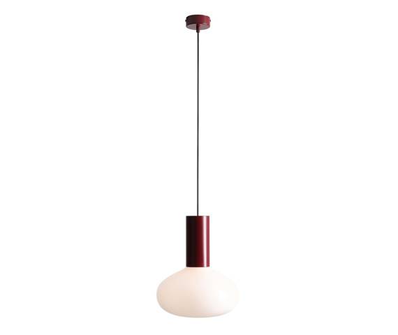 Lampa wisząca FLO RUBY M 7000G27_M oprawa w kolorze bordowym ALDEX