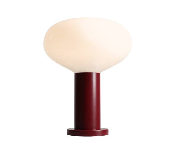 Lampa stołowa FLO RUBY M 7000B27_M oprawa w kolorze bordowym ALDEX