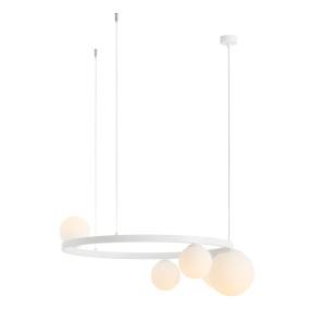 Lampa wisząca GARDA 5 RING WHITE 1099F_R oprawa w kolorze białym ALDEX