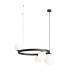 Lampa wisząca GARDA 4 RING BLACK 1099L1_R oprawa w kolorze czarnym ALDEX