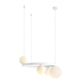 Lampa wisząca GARDA 4 RING WHITE 1099L_R oprawa w kolorze białym ALDEX