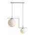 Lampa wisząca ZAC 2 BEIGE MATTE 1038H17_2 oprawa w kolorze beżowym ALDEX