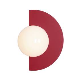 Kinkiet LOOP WALL RED WINE 1125C15 oprawa w kolorze czerwonym ALDEX