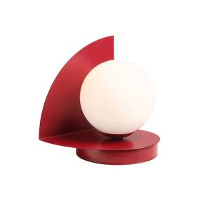 Lampa stołowa LOOP TABLE RED WINE 1125B15 oprawa w kolorze czerwonym ALDEX