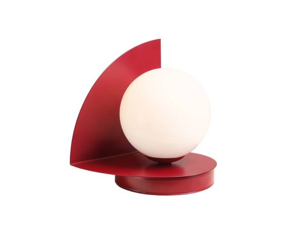 Lampa stołowa LOOP TABLE RED WINE 1125B15 oprawa w kolorze czerwonym ALDEX