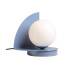 Lampa stołowa LOOP TABLE DUSTY BLUE 1125B16 oprawa w kolorze niebieskim ALDEX