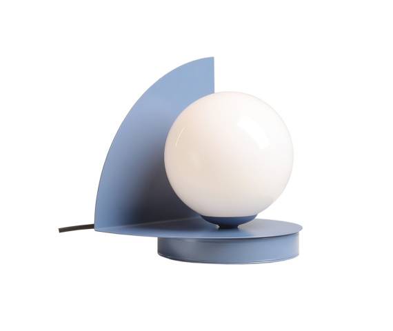 Lampa stołowa LOOP TABLE DUSTY BLUE 1125B16 oprawa w kolorze niebieskim ALDEX