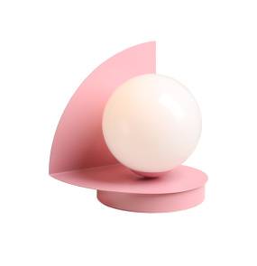 Lampa stołowa LOOP TABLE BABY PINK 1125B18 oprawa w kolorze różowym ALDEX