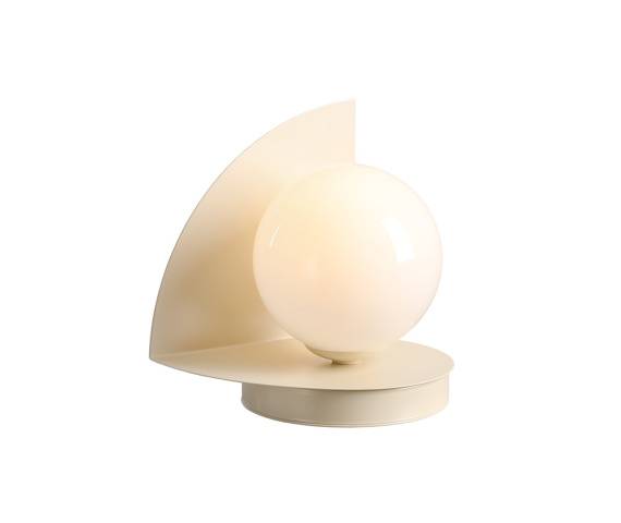 Lampa stołowa LOOP TABLE CREAM 1125B9 oprawa w kolorze kremowym ALDEX