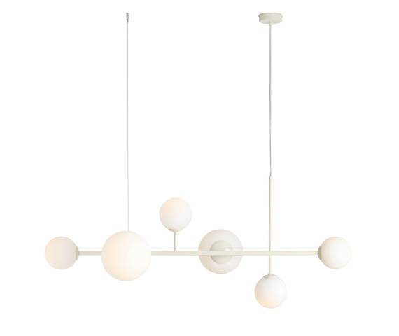 Lampa wisząca DIONE 6 CREAM 1092K9 oprawa w kolorze kremowym ALDEX