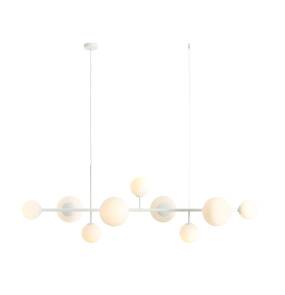 Lampa wisząca DIONE 9 BLACK 1092N oprawa w kolorze białym ALDEX