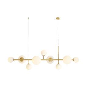 Lampa wisząca DIONE 9 BRASS 1092N40 oprawa w kolorze mosiądzu ALDEX