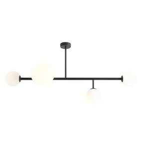 Lampa sufitowa DIONE 4 BLACK 1092PL_L1 oprawa w kolorze czarnym ALDEX