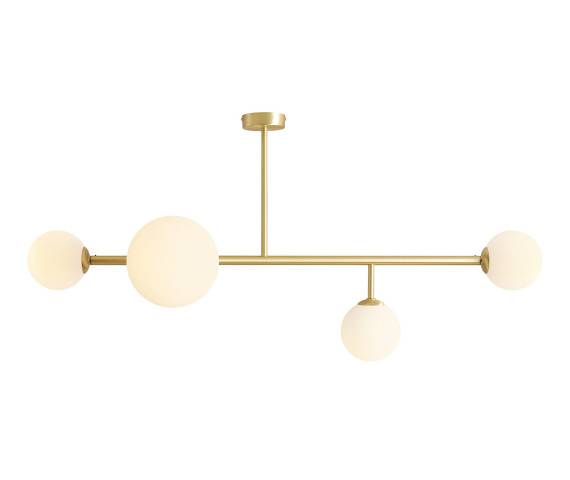 Lampa sufitowa DIONE 4 BRASS 1092PL_L40 oprawa w kolorze mosiądzu ALDEX