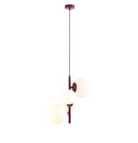 Lampa wisząca BLOOM 4 RED WINE 1091L15 oprawa w kolorze czerwonym ALDEX